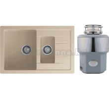 Комплект Мойка GranFest Quadro Q-775KL кашемир + Измельчитель Status Premium 300