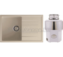 Комплект Мойка GranFest Quadro Q-780L кашемир + Измельчитель Status Premium 350