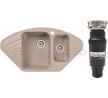 Комплект Мойка GranFest Quarz Z 14 песок + Измельчитель Bone Crusher BC 910-SL-Slim Line