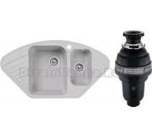 Комплект Мойка GranFest Quarz Z 14 серая + Измельчитель Bone Crusher BC 1000-AS