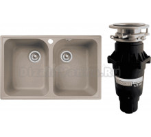 Комплект Мойка GranFest Quarz Z 15 песок + Измельчитель Bone Crusher BC 810-SL Slim Line