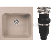 Комплект Мойка GranFest Quarz Z 48 песок + Измельчитель Bone Crusher BC 610-AS