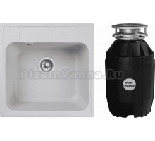 Комплект Мойка GranFest Quarz Z 48 серая + Измельчитель Bone Crusher BC 810-AS