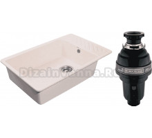 Комплект Мойка GranFest Quarz Z 51 белая + Измельчитель Bone Crusher BC 1000-AS