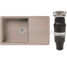 Комплект Мойка GranFest Quarz Z 53 песок + Измельчитель Bone Crusher BC 910-SL-Slim Line