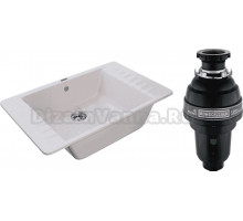 Комплект Мойка GranFest Quarz Z 71 серая + Измельчитель Bone Crusher BC 1000-AS