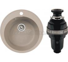 Комплект Мойка GranFest Quarz Z08 песок + Измельчитель Bone Crusher BC 1000-AS