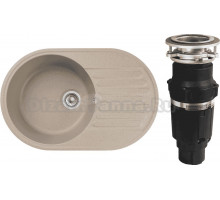 Комплект Мойка GranFest Quarz Z18 песок + Измельчитель Bone Crusher BC 610-AS