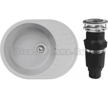 Комплект Мойка GranFest Quarz Z58 серый + Измельчитель Bone Crusher BC 610-AS