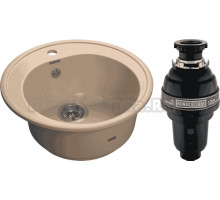 Комплект Мойка GranFest Rondo GF-R510 топаз + Измельчитель Bone Crusher BC 1000-AS