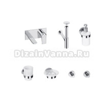 Комплект для раковины Wellsee ICON! for life 201000541 С ВНУТРЕННЕЙ ЧАСТЬЮ, сифоном, донным клапаном и аксессуарами для ванной, хром