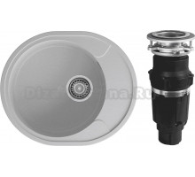 Комплект Мойка GranFest Urban 857L серая + Измельчитель Bone Crusher BC 610-AS