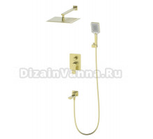 Душевой комплект Wonzon & Woghand WW-88939003-BG С ВНУТРЕННЕЙ ЧАСТЬЮ, брашированное золото