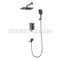 Душевой комплект Wonzon & Woghand WW-88939003-BGM С ВНУТРЕННЕЙ ЧАСТЬЮ, темный графит