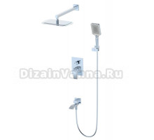 Душевой комплект Wonzon & Woghand WW-88939009A-CR С ВНУТРЕННЕЙ ЧАСТЬЮ, хром