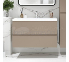 Тумба под раковину без столешницы Art&Max Bianchi 100 подвесная, капучино матовый