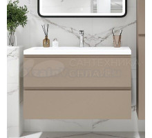 Тумба под раковину без столешницы Art&Max Bianchi 90 подвесная, капучино матовый