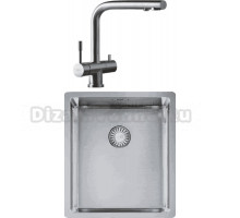 Комплект Мойка Franke Box BXX 210-36 нержавеющая сталь + Смеситель Atlas Clear water нержавеющая сталь