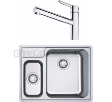 Комплект Мойка Franke Bell BCX 260 TL нержавеющая сталь + Смеситель Orbit 115.0623.055 хром