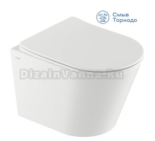 Унитаз подвесной Pragma Olako 901855.OLK1.GWWT.001-2 безободковый, с микролифтом