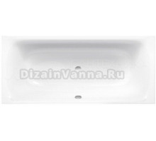 Стальная ванна Bette BetteLux 3441-000 AS 180x80 см, встраиваемая, белая, с шумоизоляцией