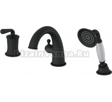Смеситель на борт ванны Wonzon & Woghand WW-88659008-MB матовый черный