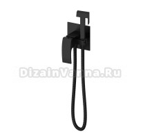 Гигиенический душ Wonzon & Woghand WW-88829009-MB со смесителем, С ВНУТРЕННЕЙ ЧАСТЬЮ, матовый черный
