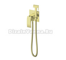 Гигиенический душ Wonzon & Woghand WW-88829009-BG со смесителем, С ВНУТРЕННЕЙ ЧАСТЬЮ, брашированное золото