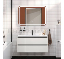 Мебель для ванной комнаты Cezares Plane 100 bianco lucido, раковина Cezares CZR-8002-100