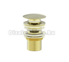 Донный клапан для раковины Wonzon & Woghand WW-88SS01-BG брашированное золото