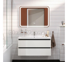 Мебель для ванной комнаты Cezares Plane 100 bianco lucido, раковина Cezares CZR-8070-100