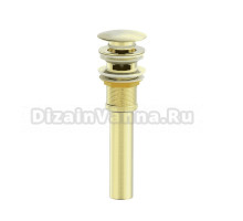 Донный клапан для раковины Wonzon & Woghand WW-88SS03-BG брашированное золото