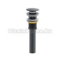 Донный клапан для раковины Wonzon & Woghand WW-88SS03-BGM темный графит