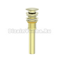 Донный клапан для раковины Wonzon & Woghand WW-88SS04-BG брашированное золото
