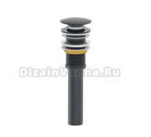 Донный клапан для раковины Wonzon & Woghand WW-88SS04-BGM темный графит