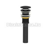 Донный клапан для раковины Wonzon & Woghand WW-88SS04-MB черный матовый