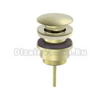 Донный клапан для раковины Wonzon & Woghand WW-88SS07-BG брашированное золото