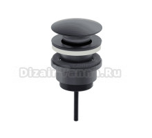 Донный клапан для раковины Wonzon & Woghand WW-88SS07-BGM темный графит