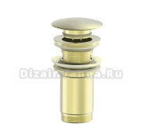 Донный клапан для раковины Wonzon & Woghand WW-88SS09-BG брашированное золото