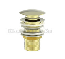 Донный клапан для раковины Wonzon & Woghand WW-88SS02-BG брашированное золото