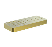 Мыльница Wonzon & Woghand WW-8332-BG брашированное золото, с полкой