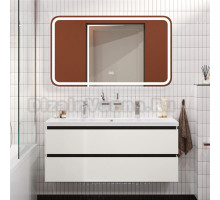 Мебель для ванной комнаты Cezares Plane 120 bianco lucido, раковина Cezares CZR-8070-120-1-2