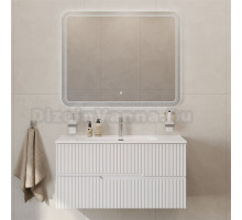 Мебель для ванной комнаты Cezares Duet 100 bianco lucido, раковина Cezares CZR-8095-100