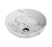 Накладная раковина Omoikiri Hitomi 41 WH Marble