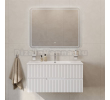 Мебель для ванной комнаты Cezares Duet 100 bianco opaco, раковина Cezares CZR-8095-100