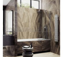 Шторка на ванну Maybahglass MGV-144-5у 64x140, профиль матовый хром, стекло прозрачное + Жидкое мыло Grass Milana 125448 P