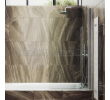 Шторка на ванну Maybahglass MGV-598-5 60x140, профиль матовый хром, стекло прозрачное + Жидкое мыло Grass Milana 125448 P