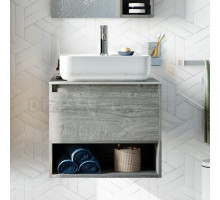 Тумба под раковину со столешницей STWORKI Карлстад 60 дуб рошелье, роверелла
