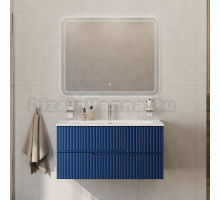 Мебель для ванной комнаты Cezares Duet 100 sapfiro, раковина Cezares CZR-8073-100