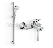 Душевой комплект Гарнитур Hansgrohe Croma Select E Multi 26590400 + Смеситель Logis Loop Logis loop 71244000